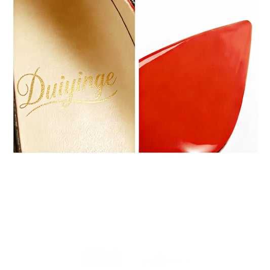 Red Bottom Stiletto Heels 12cm – Luxury Handmade Pumps