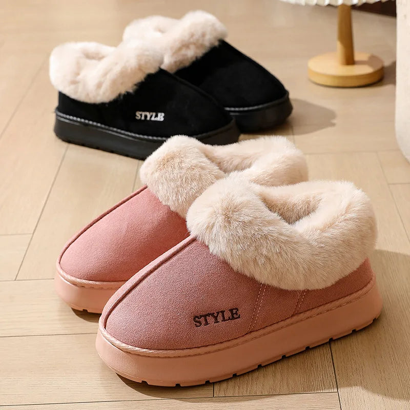 Cozy Plush Snow Boots – Non-Slip Winter Warmers