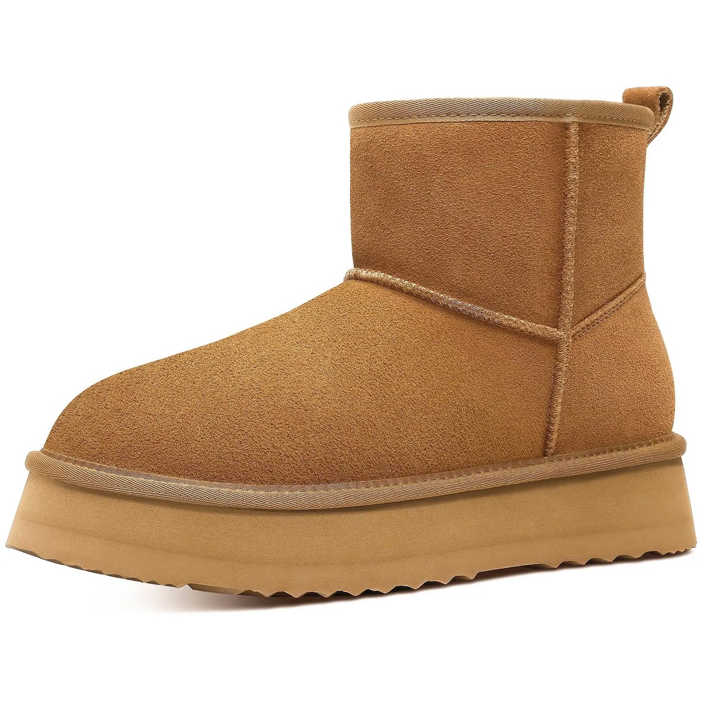 Suede Ankle Boots – Classic Cozy Winter Style