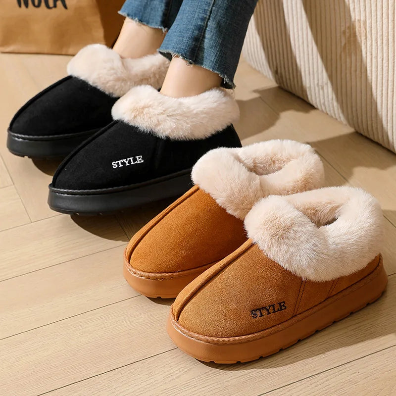 Cozy Plush Snow Boots – Non-Slip Winter Warmers