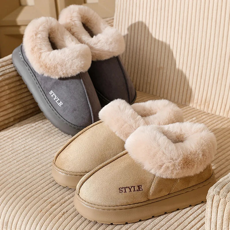 Cozy Plush Snow Boots – Non-Slip Winter Warmers