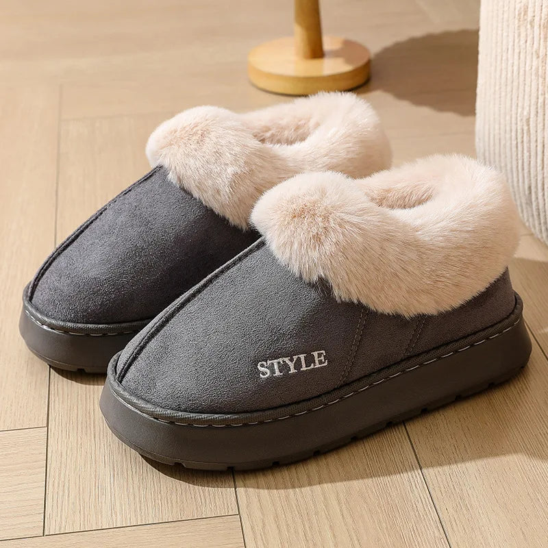 Cozy Plush Snow Boots – Non-Slip Winter Warmers
